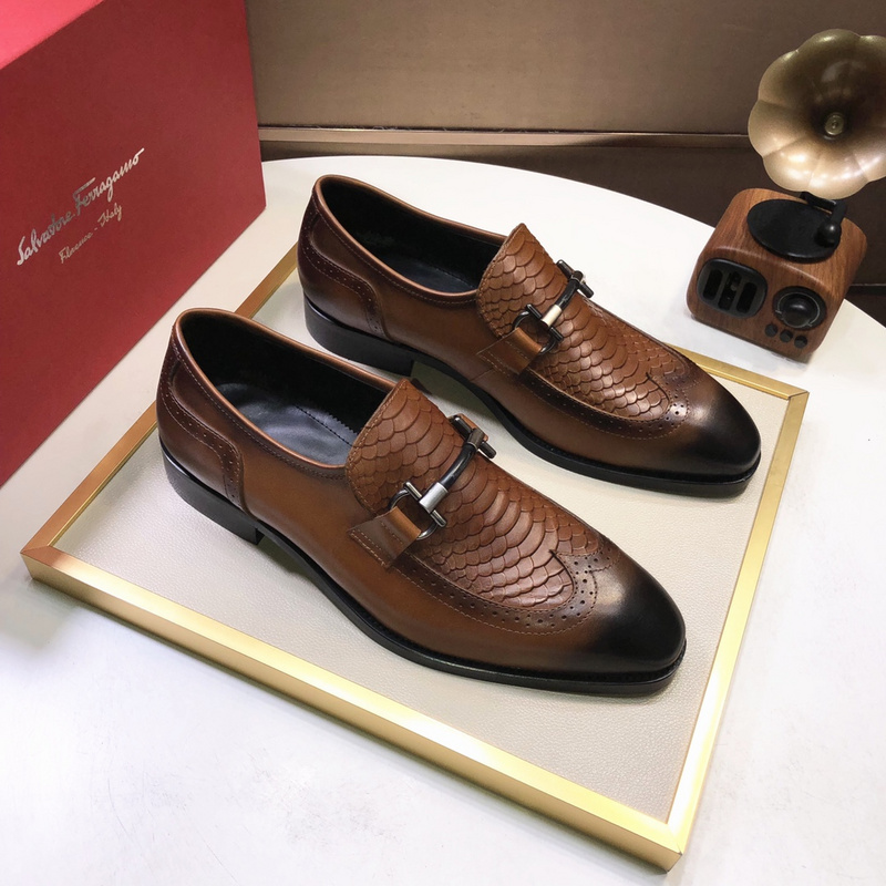 Ferragamo Men shoes 1：1 quality-168