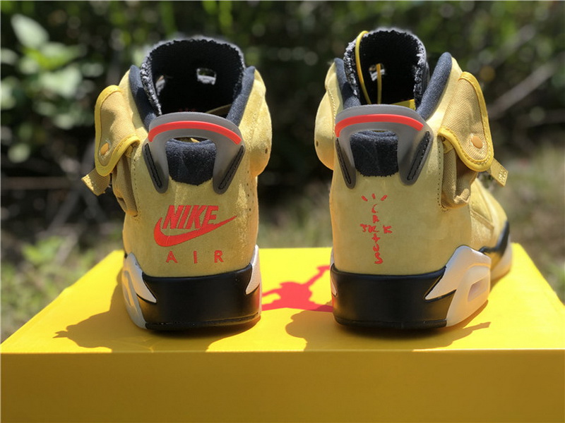 Authentic Travis Scott x Air Jordan 6 Wheat Yellow