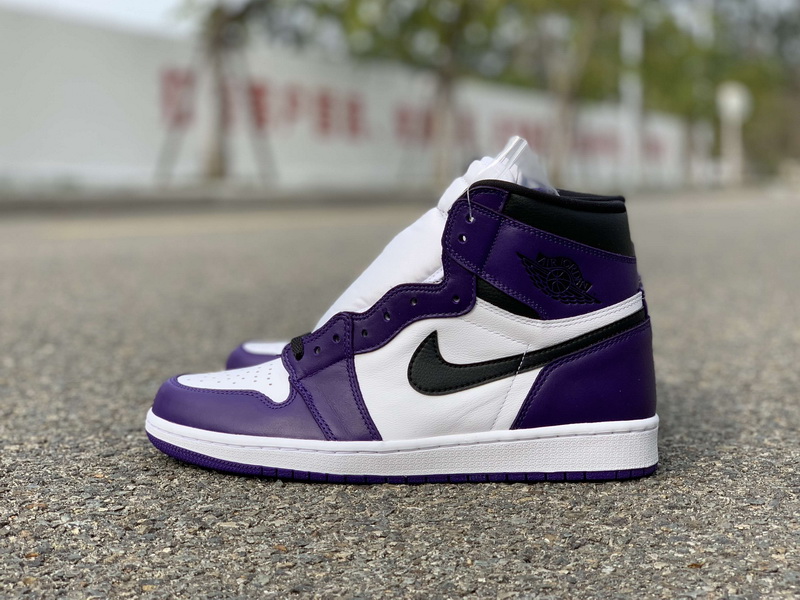 Authentic Air Jordan 1 “Court Purple”  GS