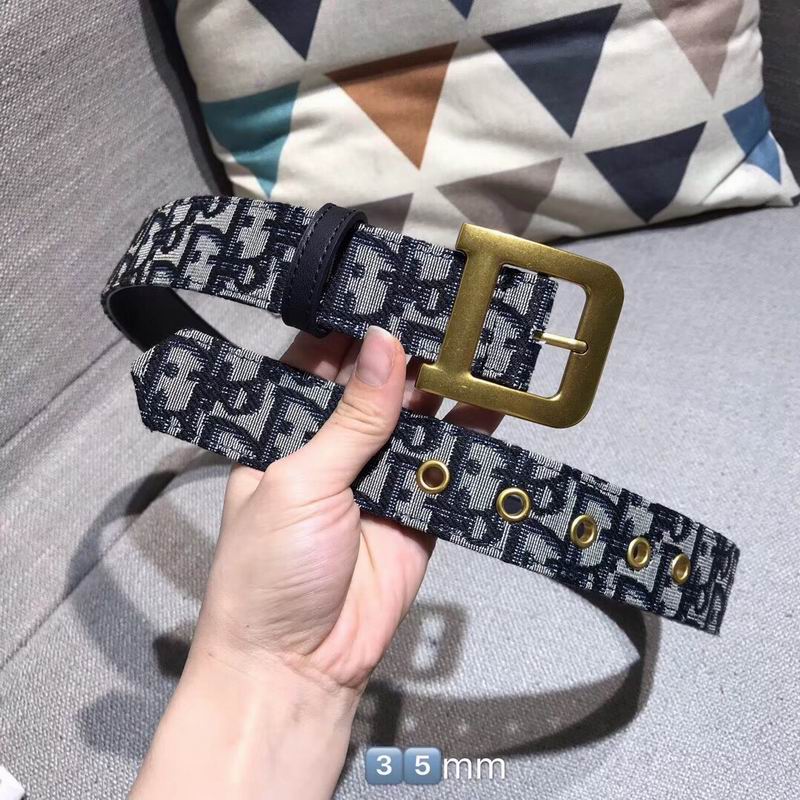 Super Perfect Quality Dior Belts(100% Genuine Leather,steel Buckle)-122