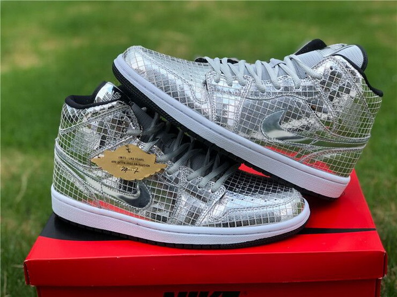 Authentic Air Jordan 1 Mid “Disco Ball”