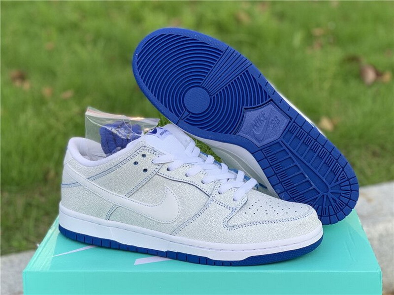 Authentic Nike SB Dunk Low Pro Premium White Game Royal