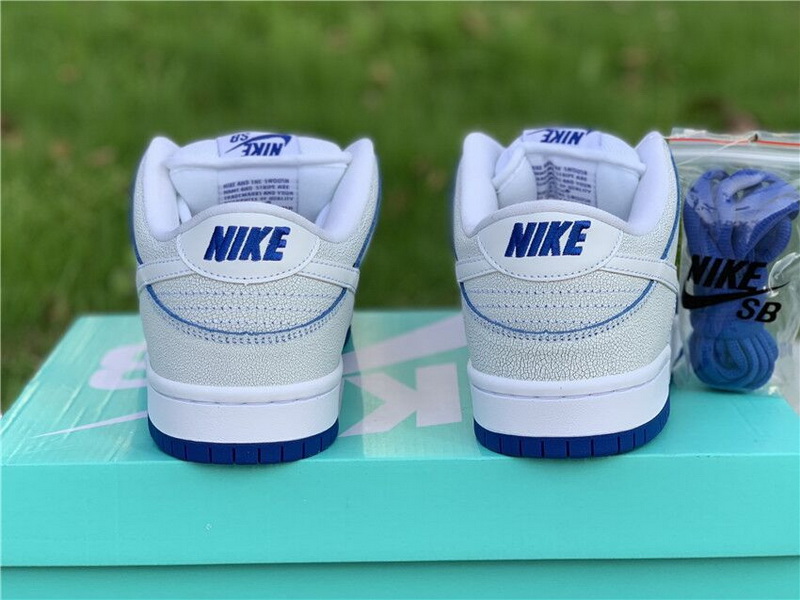 Authentic Nike SB Dunk Low Pro Premium White Game Royal