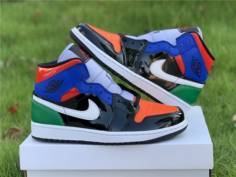 Authentic Air Jordan 1 Mid SE WMNS ‘Multi Patent’