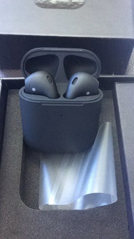 Air pods W1 Matte black