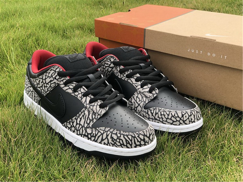 Authentic Nike Dunk SB Low Black Cement