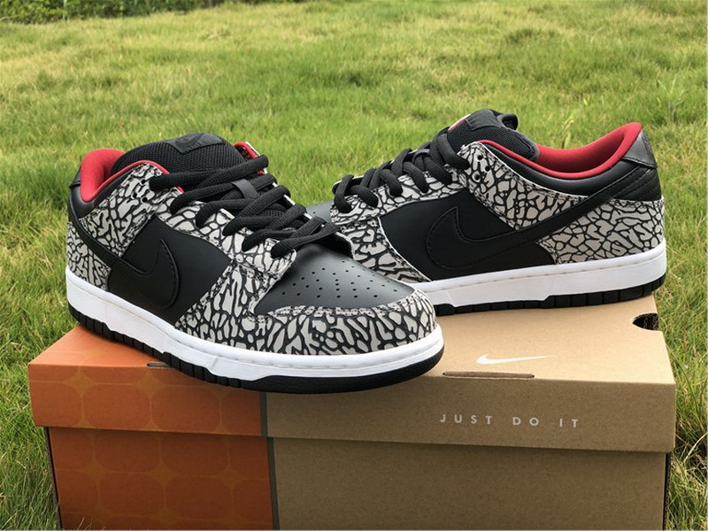 Authentic Nike Dunk SB Low Black Cement