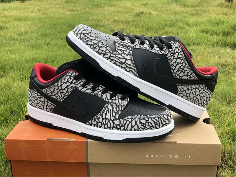 Authentic Nike Dunk SB Low Black Cement