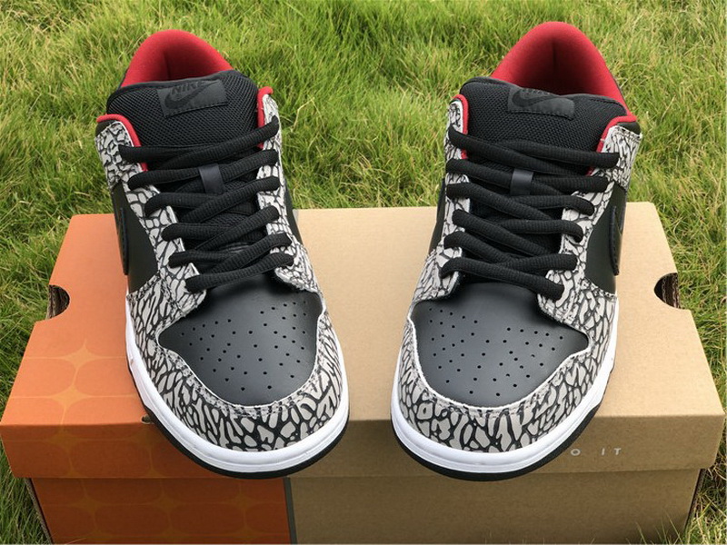 Authentic Nike Dunk SB Low Black Cement