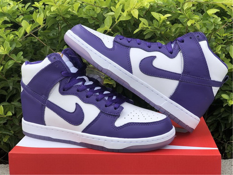 Authentic Nike Dunk High WMNS “Varsity Purple”