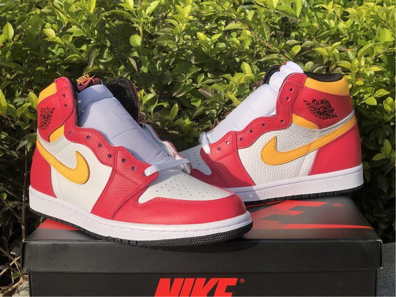 Authentic Air Jordan 1 “Light Fusion Red”