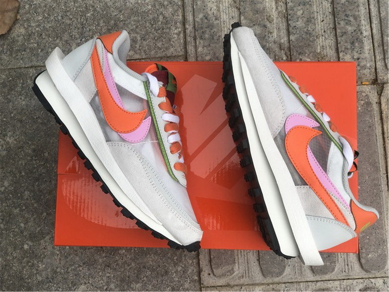 Authentic Sacai x Nike LDV Waffle Grey Orange