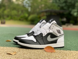 Authentic Air Jordan 1 Mid White Shadow