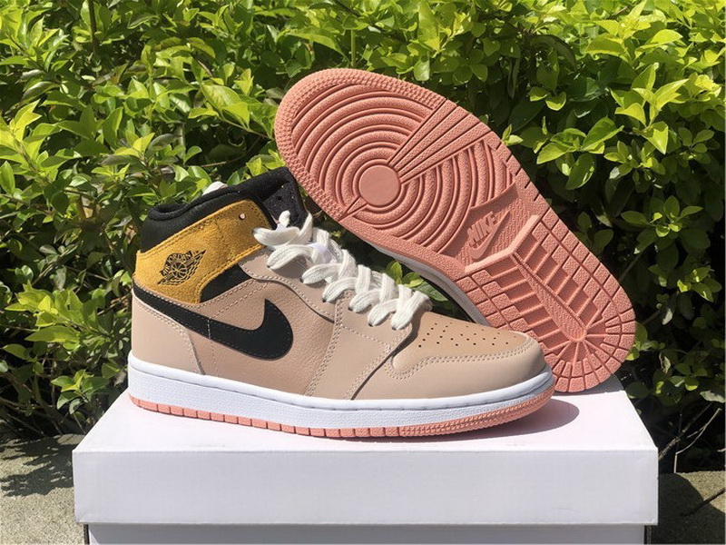 Authentic Air Jordan 1 Mid SE “Particle Beige” Women