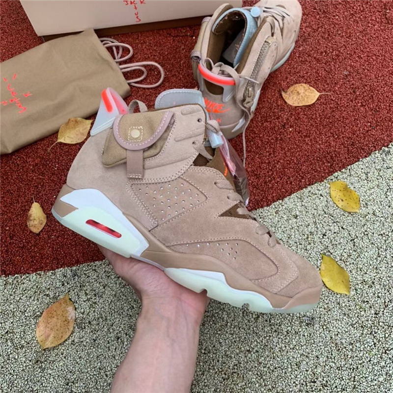 Authentic Travis Scott x Air Jordan 6 “British Khaki”