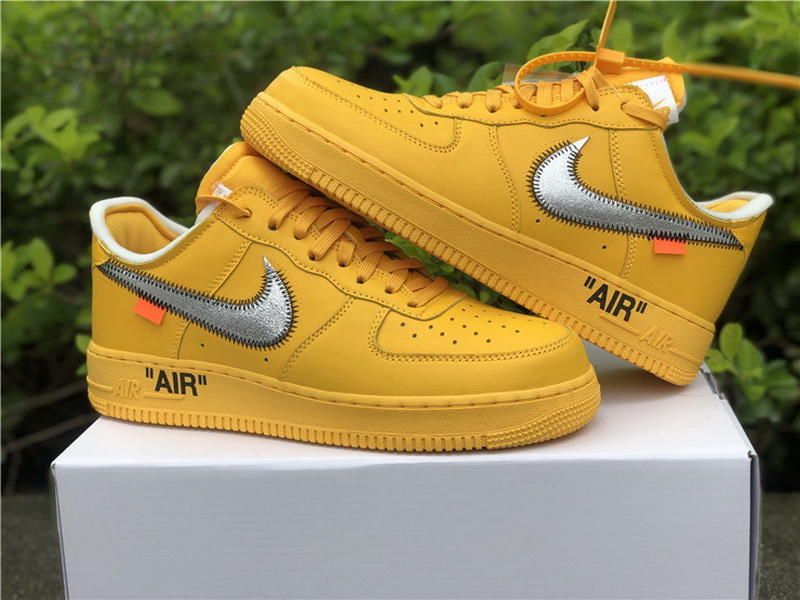 Authentic Off-White x Nike Air Force 1 Low “University Gold”