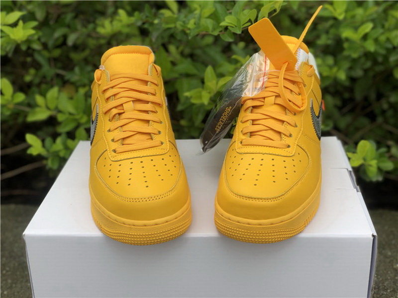 Authentic Off-White x Nike Air Force 1 Low “University Gold”