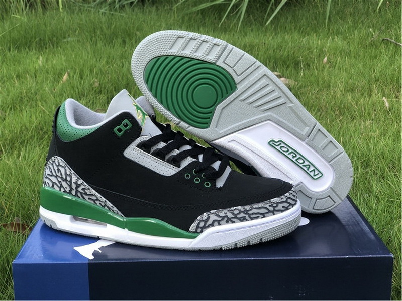 Authentic Air Jordan 3 Pine Green