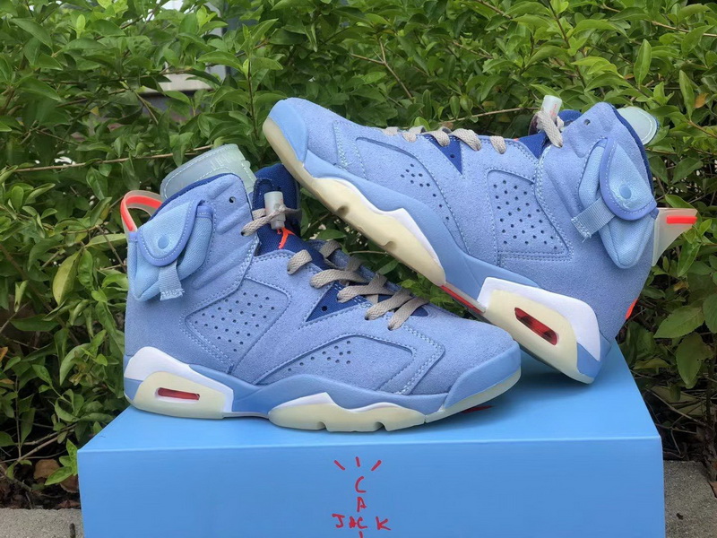 Authentic Travis Scott x Air Jordan 6 UNC