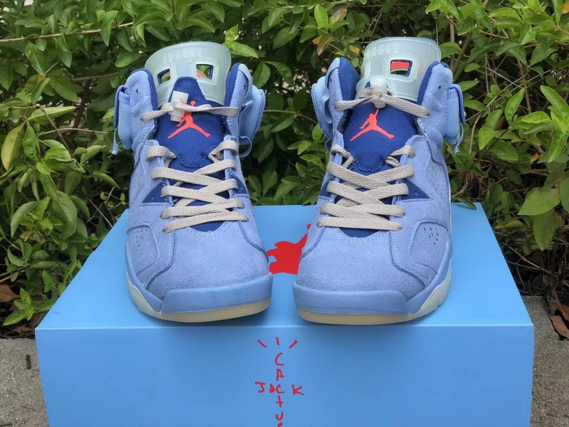 Authentic Travis Scott x Air Jordan 6 UNC