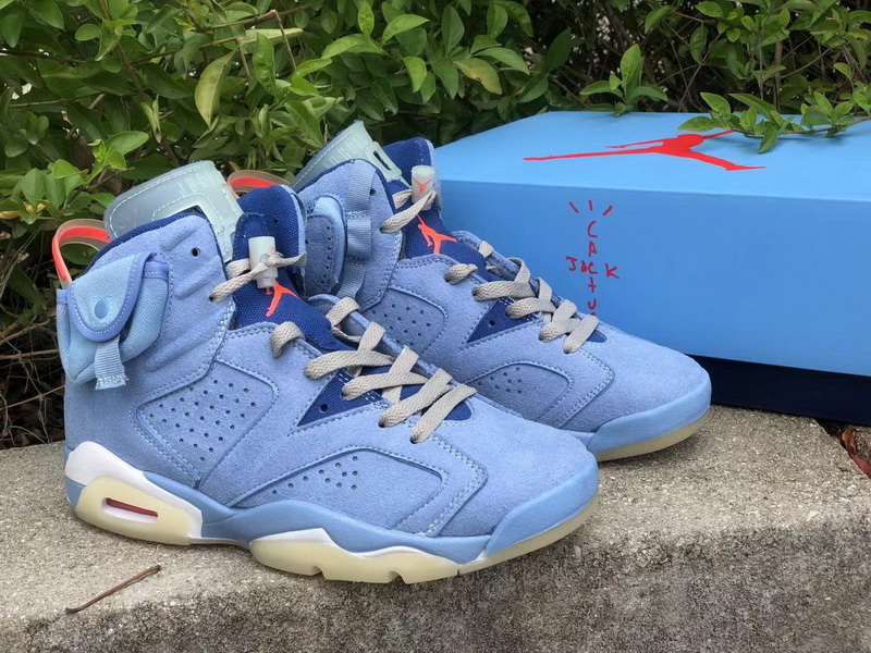 Authentic Travis Scott x Air Jordan 6 UNC