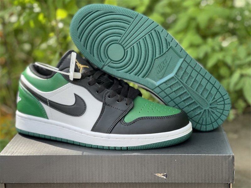 Authentic Air Jordan 1 Low Pine Green