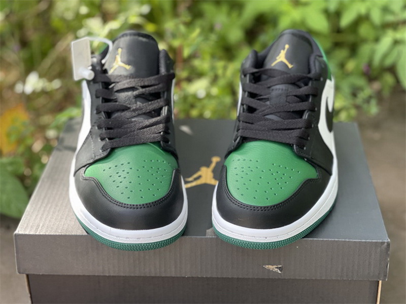 Authentic Air Jordan 1 Low Pine Green