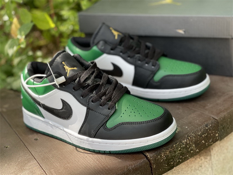 Authentic Air Jordan 1 Low Pine Green