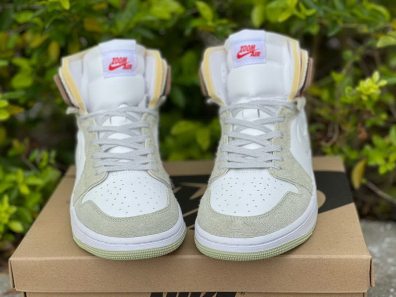 Authentic Air Jordan 1 Zoom CMFT Olive Aura