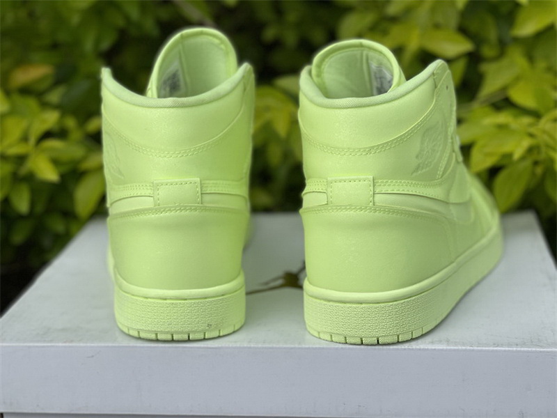 Authentic Air Jordan 1 High Premium Lemon Green