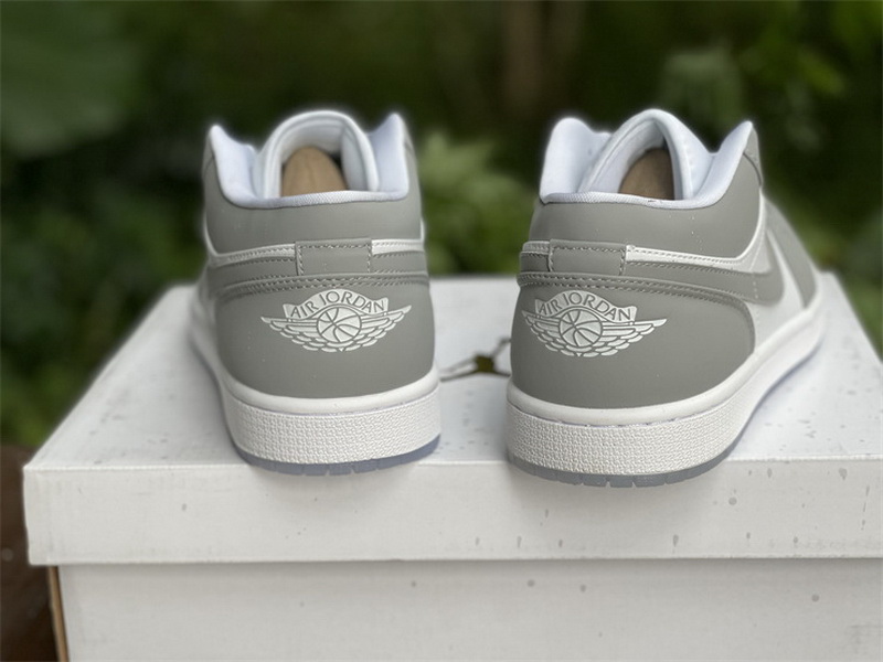 Authentic Air Jordan 1 Low “Wolf Grey” Women