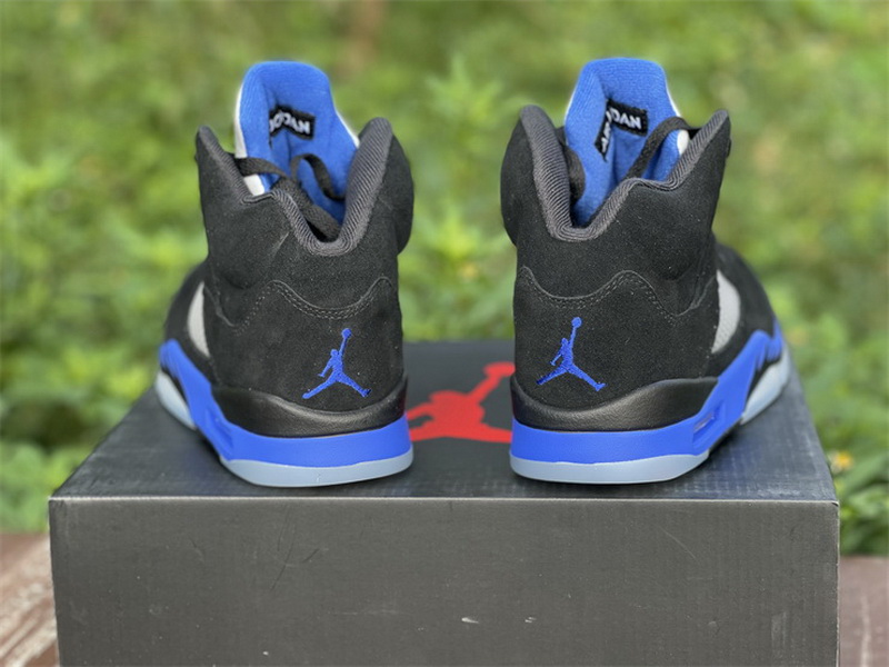 Authentic Air Jordan 5 Black Blue