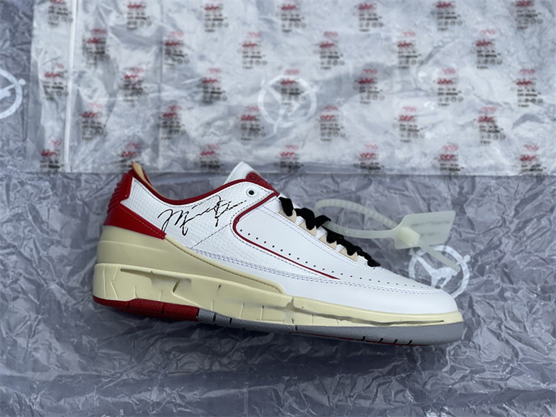 Authentic Air Jordan 2 x Off WHite Low SP White