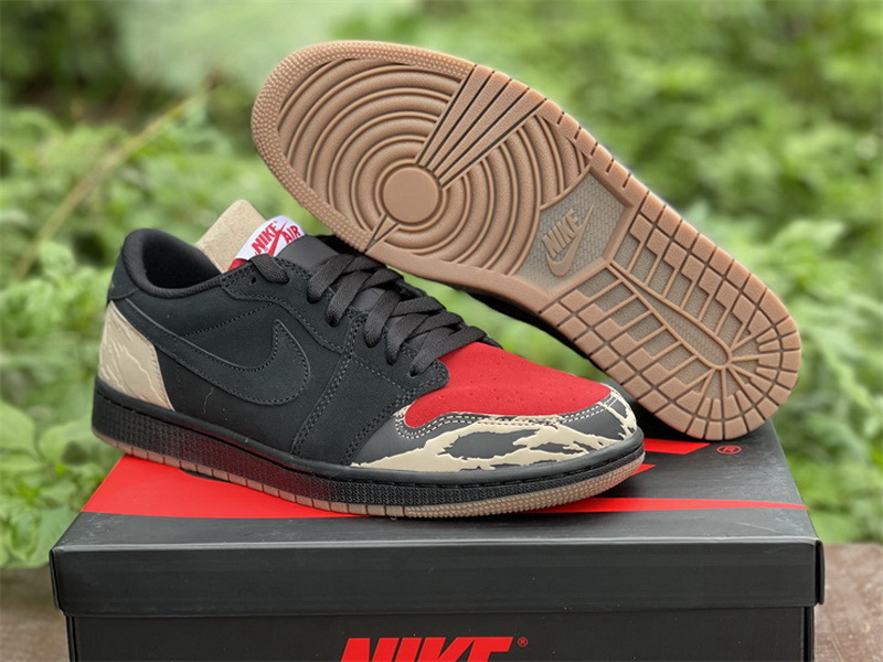 Authentic SoleFly x Air Jordan 1 Low “Carnivore”