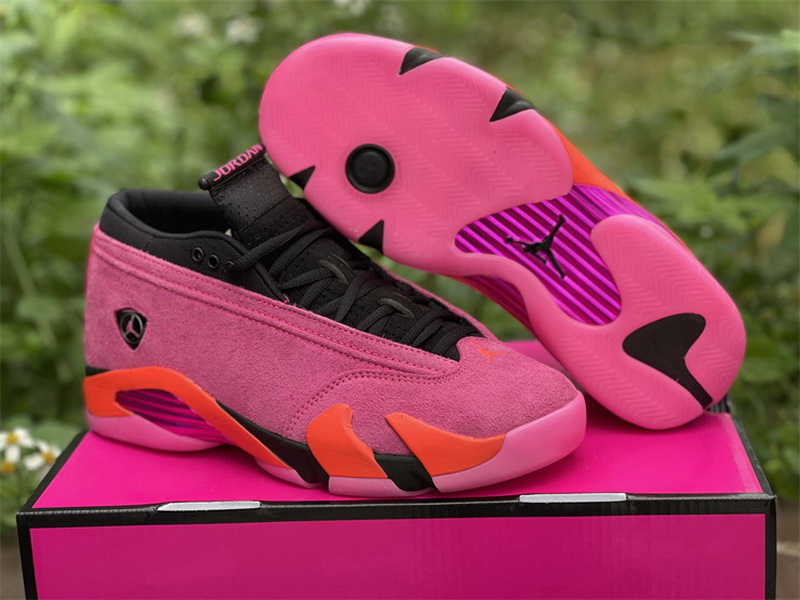 Authentic Air Jordan 14 Low “Shocking Pink” WMNS