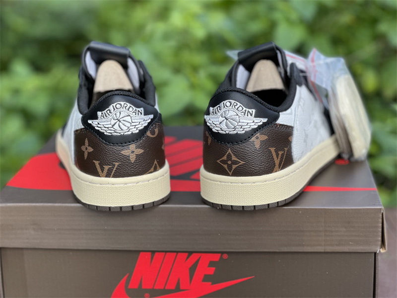 LV x Travis Scott x Air Jordan 1 Low Custom made