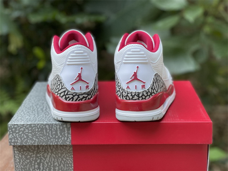 Authentic Air Jordan 3 Retro Cardinal Red