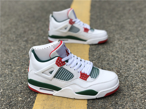 Authentic Air Jordan 4 x Gucci White