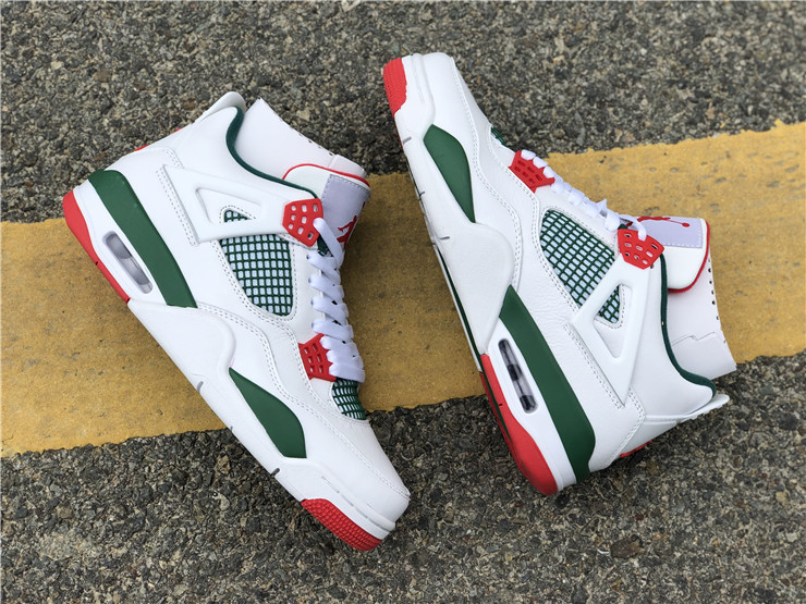 Authentic Air Jordan 4 x Gucci White