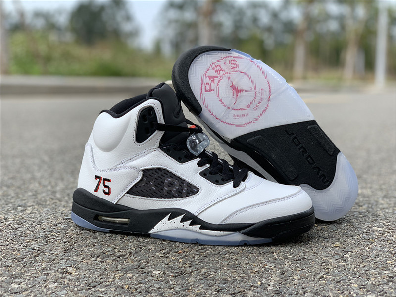 Air Jordan 5 Paris Saint-Germain White