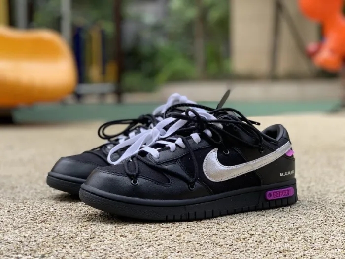 Authentic OFF-WHITE x Nike Dunk Low “The 50” DM1602 001