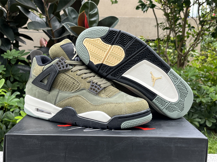 Authentic Air Jordan 4 Craft “Olive”