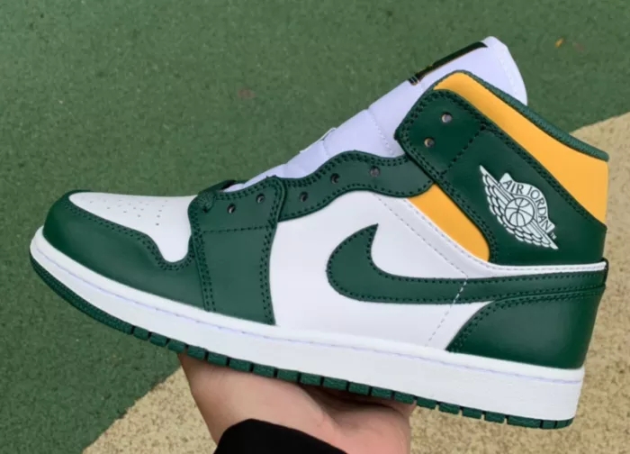 Authentic Air Jordan 1 Mid Noble Green