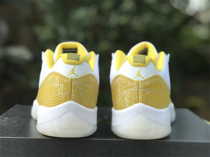 Authentic Air Jordan 11 Low “Yellow Snakeskin” 