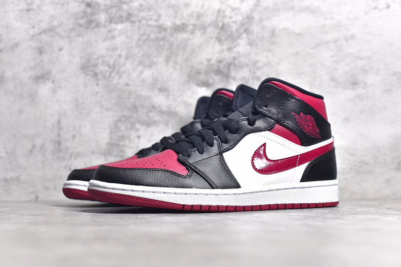 Authentic Air Jordan 1 Mid “Bred Toe”