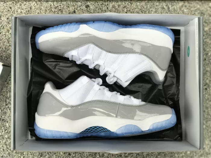 Authentic Air Jordan 11 Low “Cement Grey” 2.0