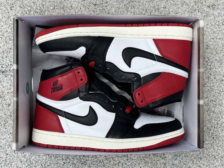 Authentic Air Jordan 1 High OG “Black Toe Reimagined”