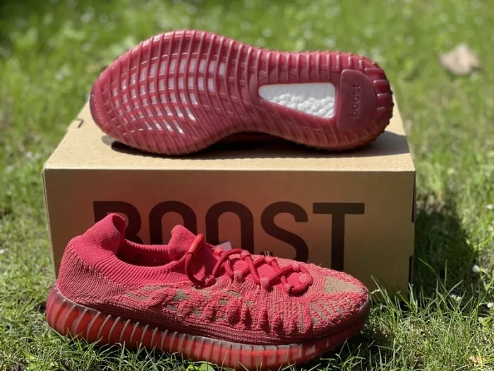 Authentic Yeezy Boost 350 V2 CMPCT “Slate Red”