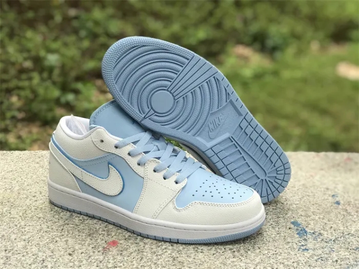 Authentic Air Jordan 1 Low“Ice Blue”GS