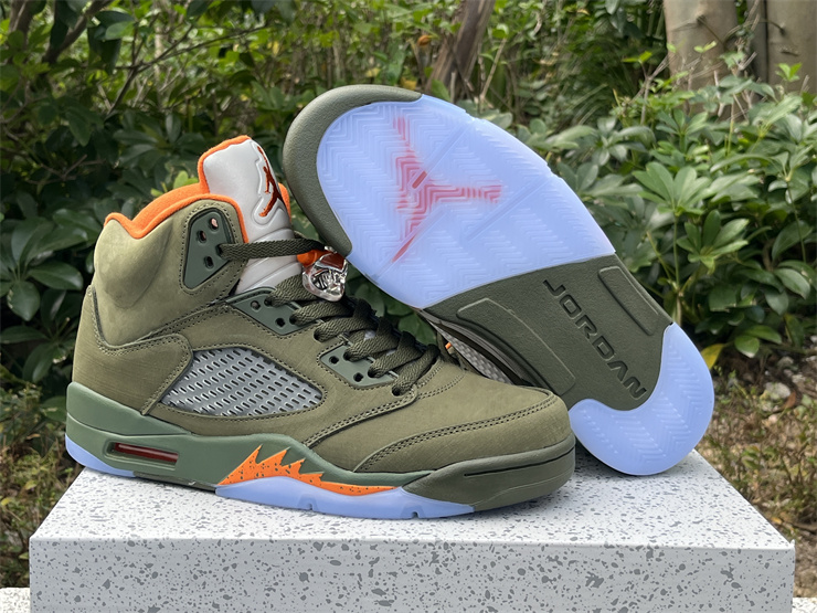 Authentic Air Jordan 5 Retro “Olive”